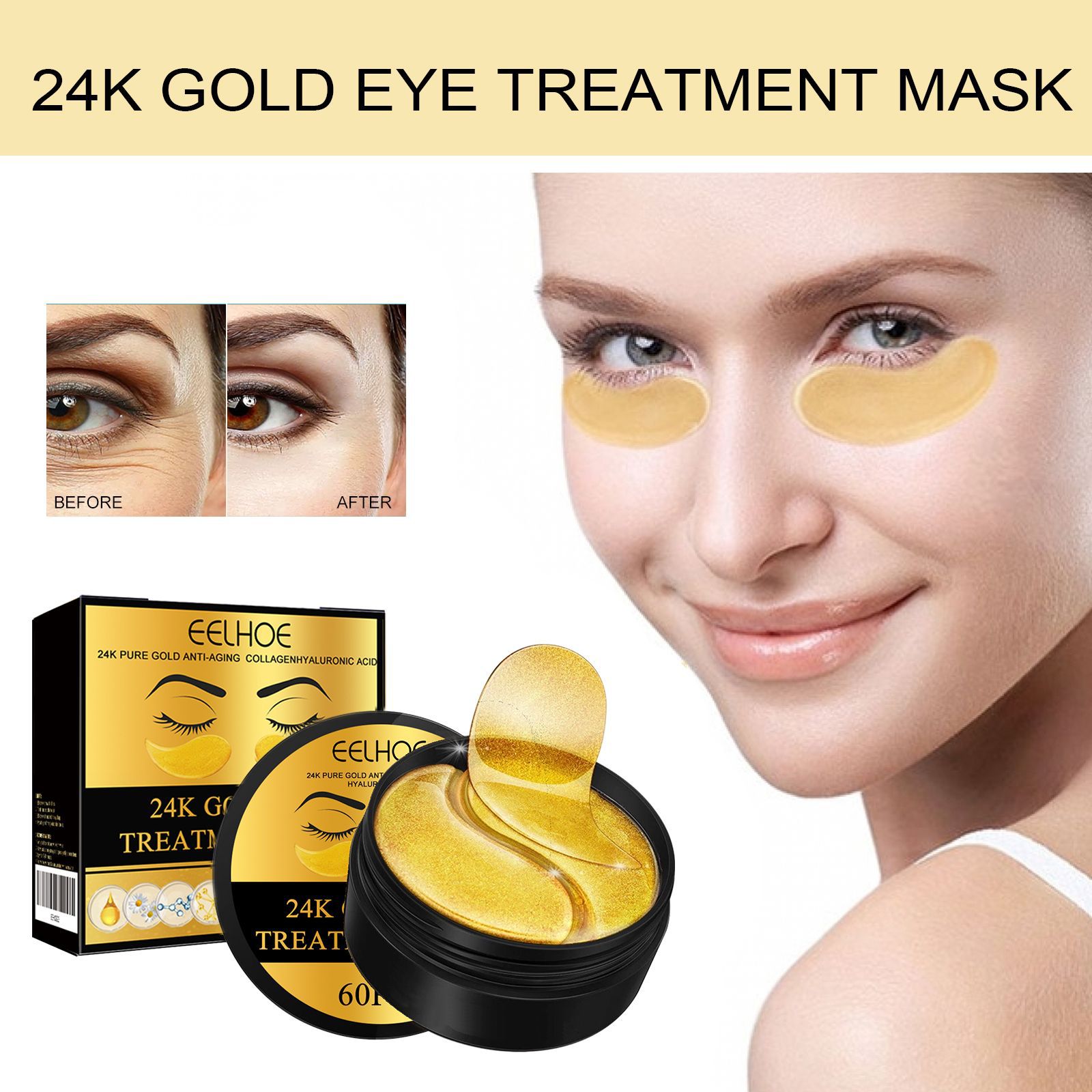 Máscara de Olhos de Luxo com O - Luxury Skincare Treatments avaliação e preço